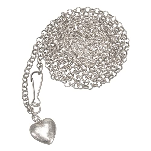 Alpenflüstern Daheim DCH039 Miederkette 120 cm antik-silber Edelweiss