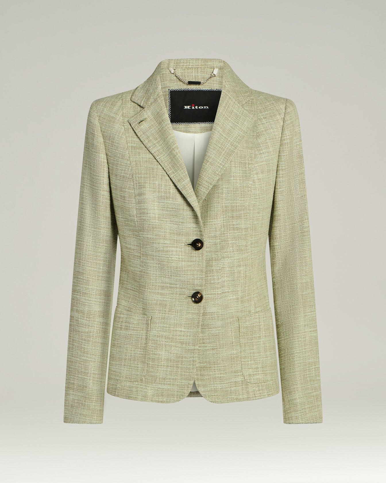 Kiton Jackets Tailored Jacket Green Blazer Sakko Wolle-Seide Gr.36-48