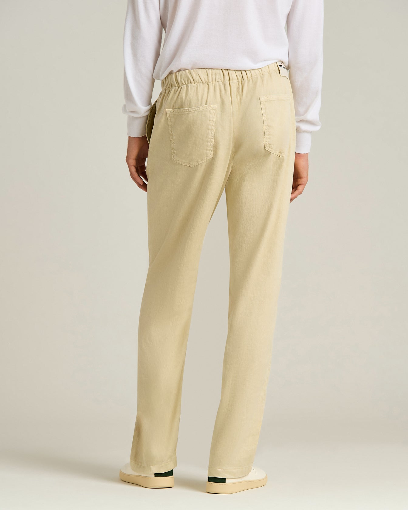 Kiton Trousers Hose Beige Leinen-Baumwolle Herren