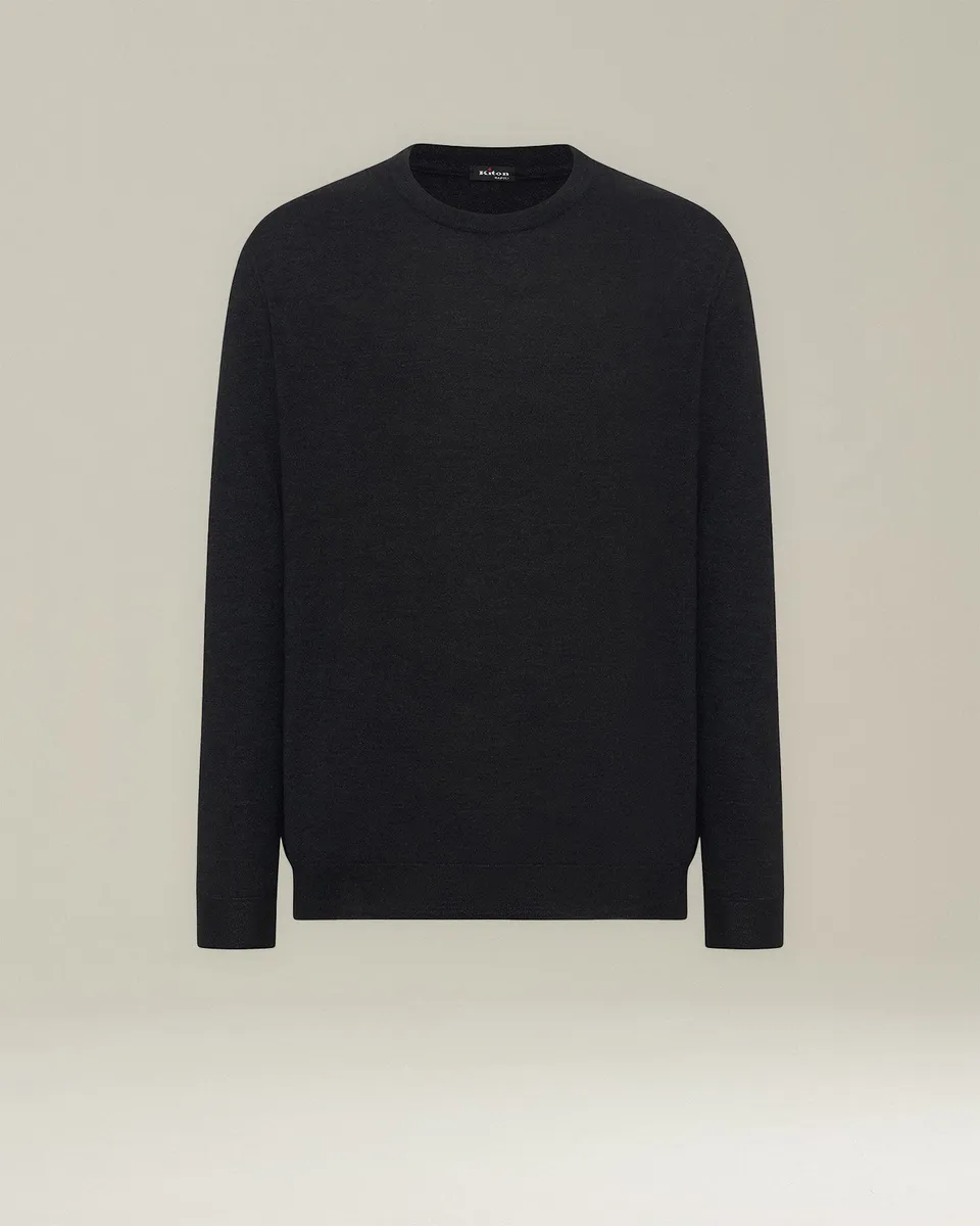 Kiton Icon Top Kaschmir Seide Pullover M Rundhals