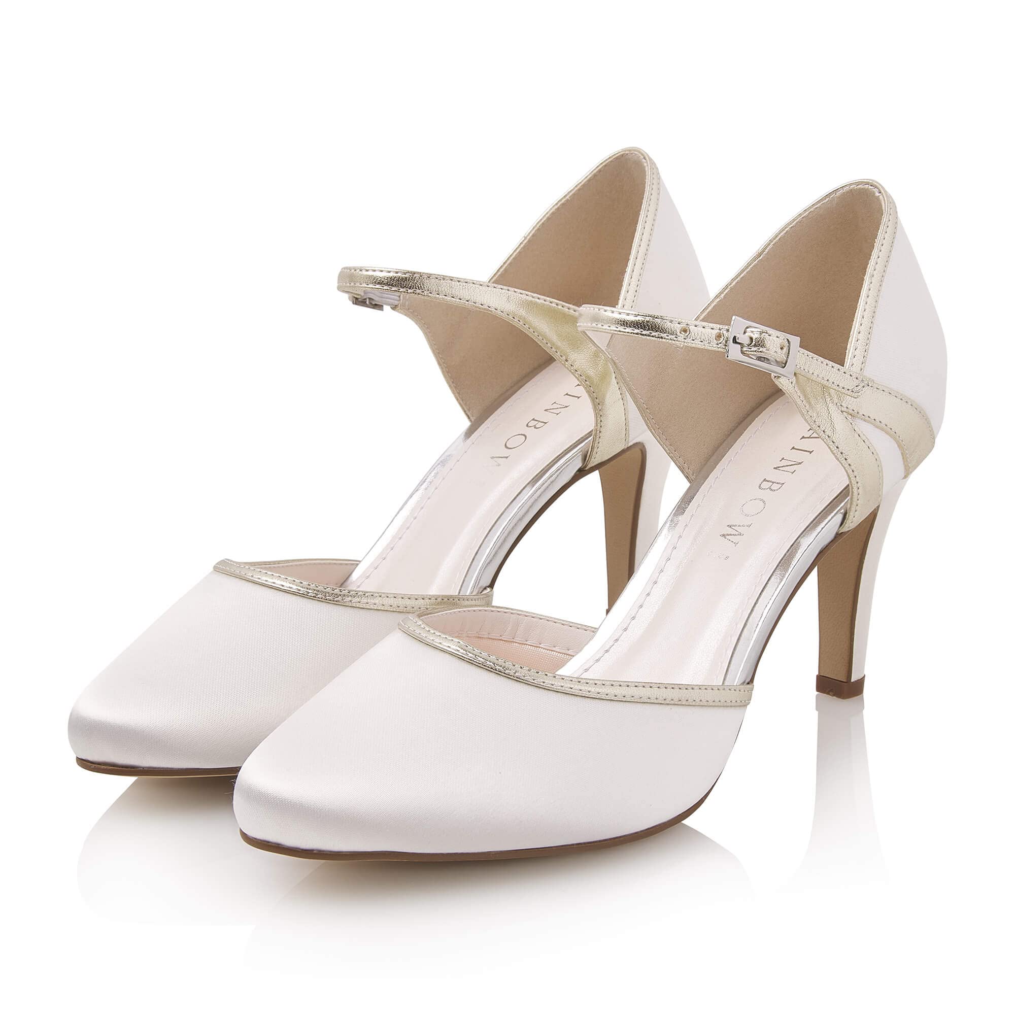 Rainbow Club Essentials Range Marlyn Pumpe Ivory Gold 7,5 cm