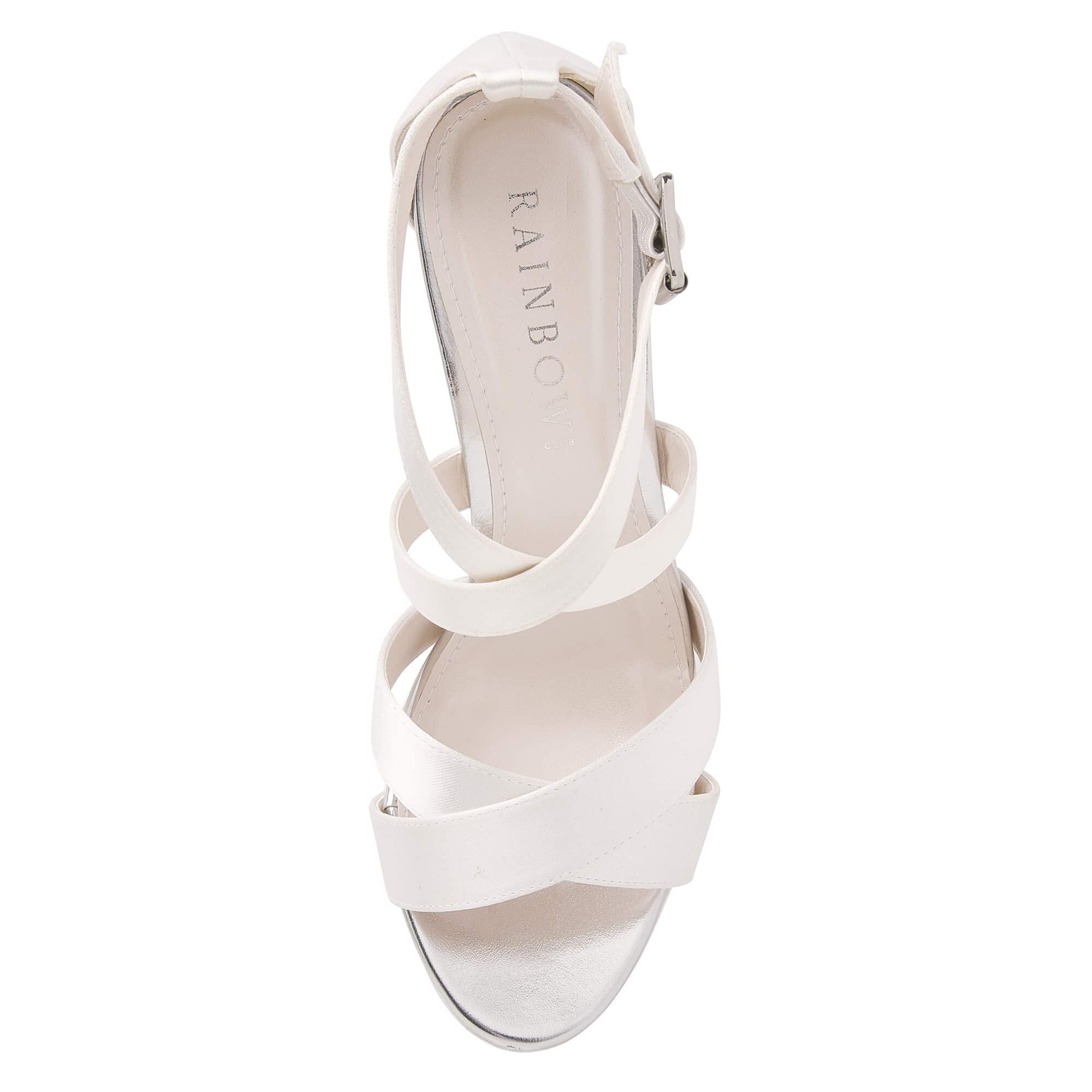 Rainbow Club Essentials Dolcetto Brautsandalette Ivory Satin 10cm