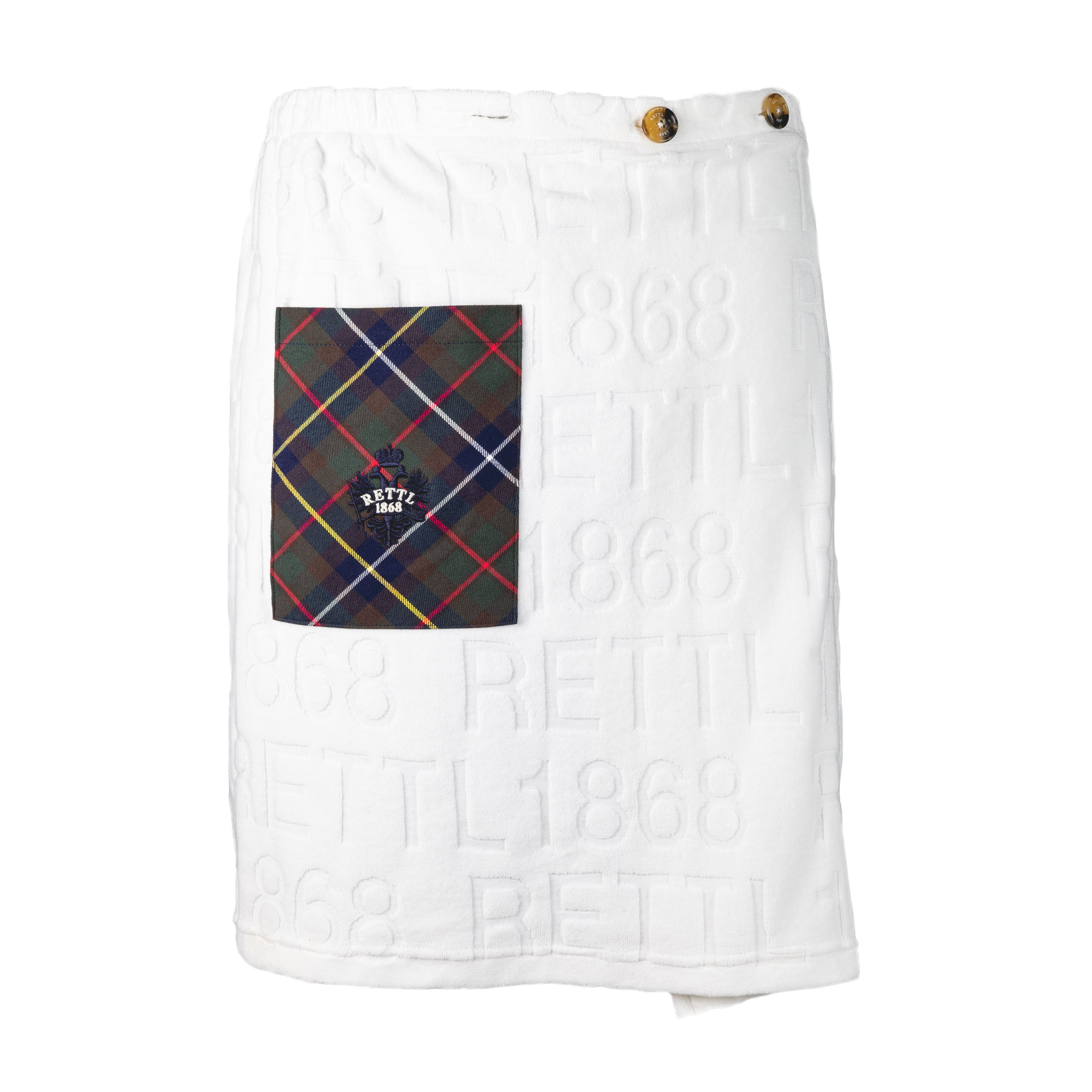 Rettl Sauna-Kilt Herren Baumwolle mit Klett