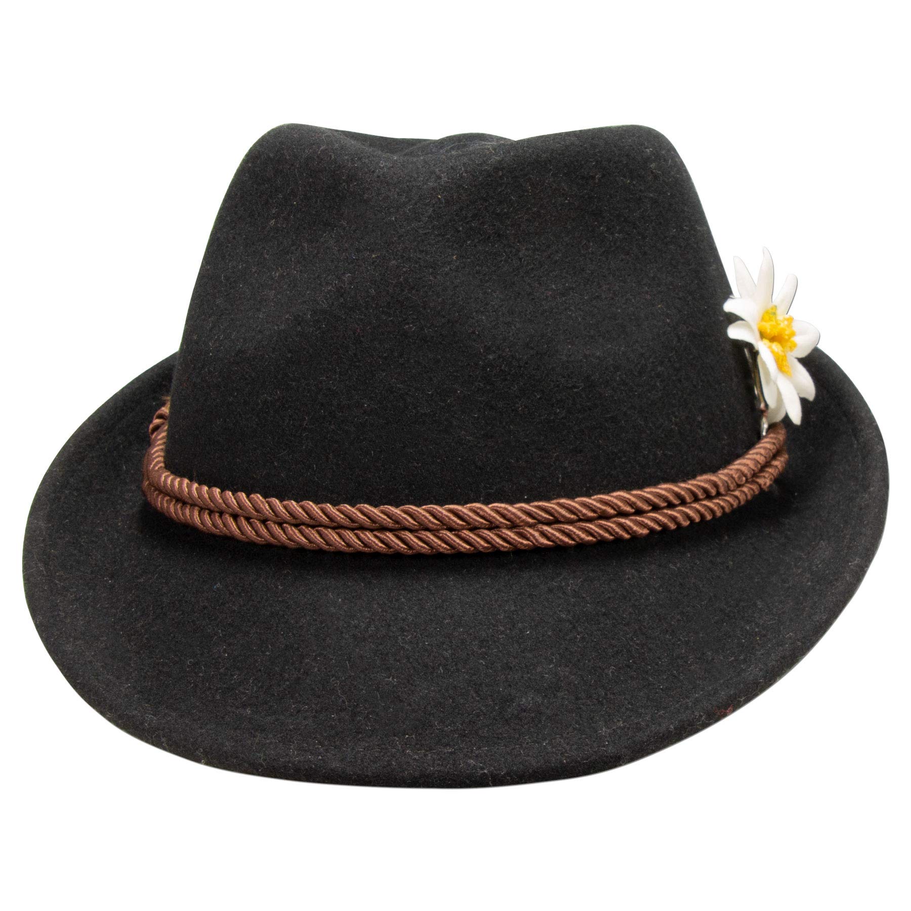 Alpenflüstern DAHEIM ADV118 Filzhut schwarz Edelweiss