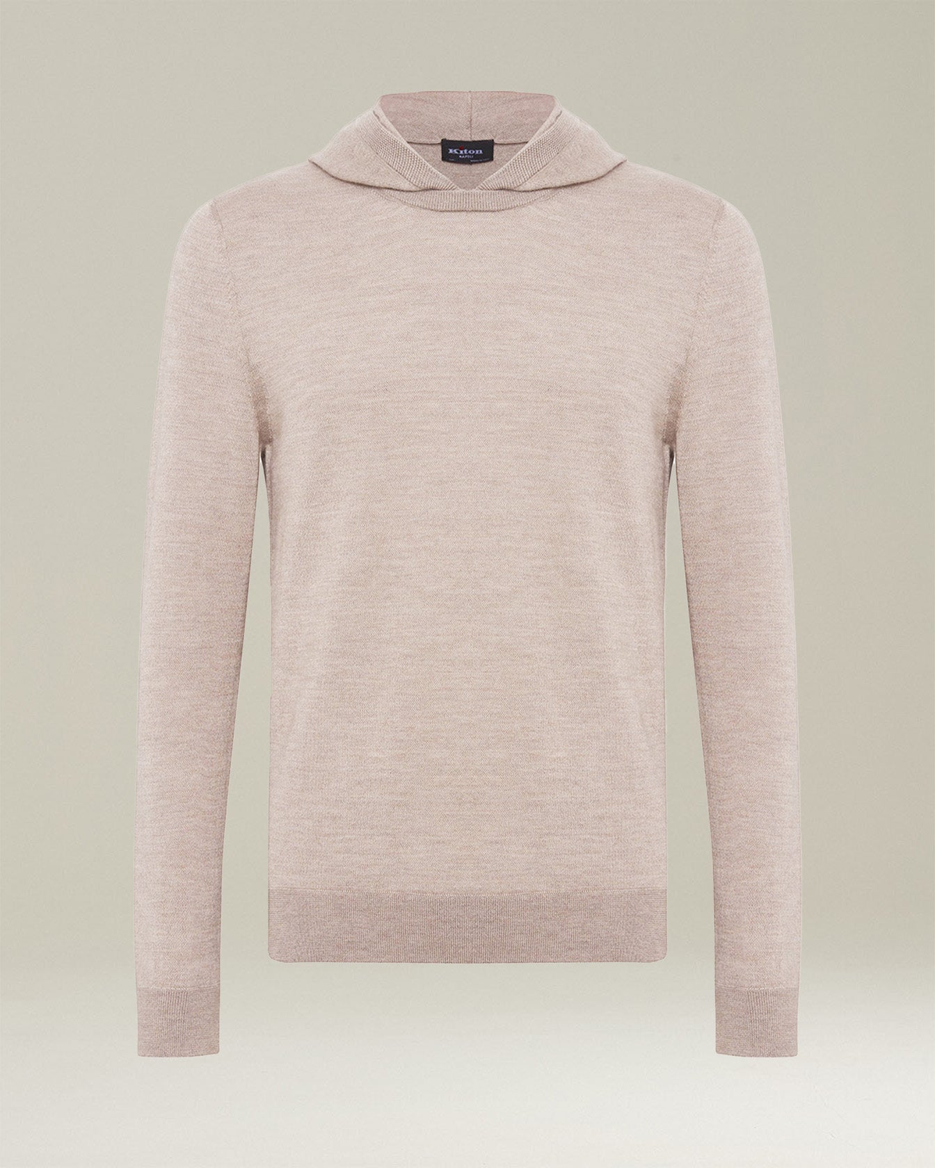 Kiton Knitwear Jersey Hoodie Kaschmir Beige