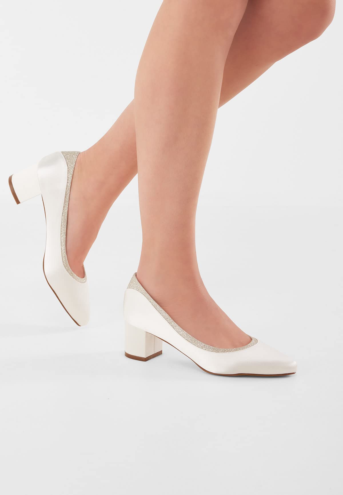 Rainbow Club Timeless Preslie Ivory Brautschuhe 5 cm Blockabsatz