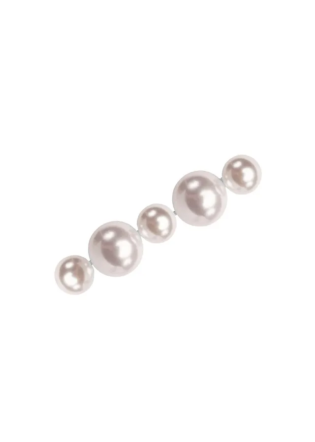 Elizabeth Bower Pearl Dublet Braut Haarnadel Rhodium Perlen