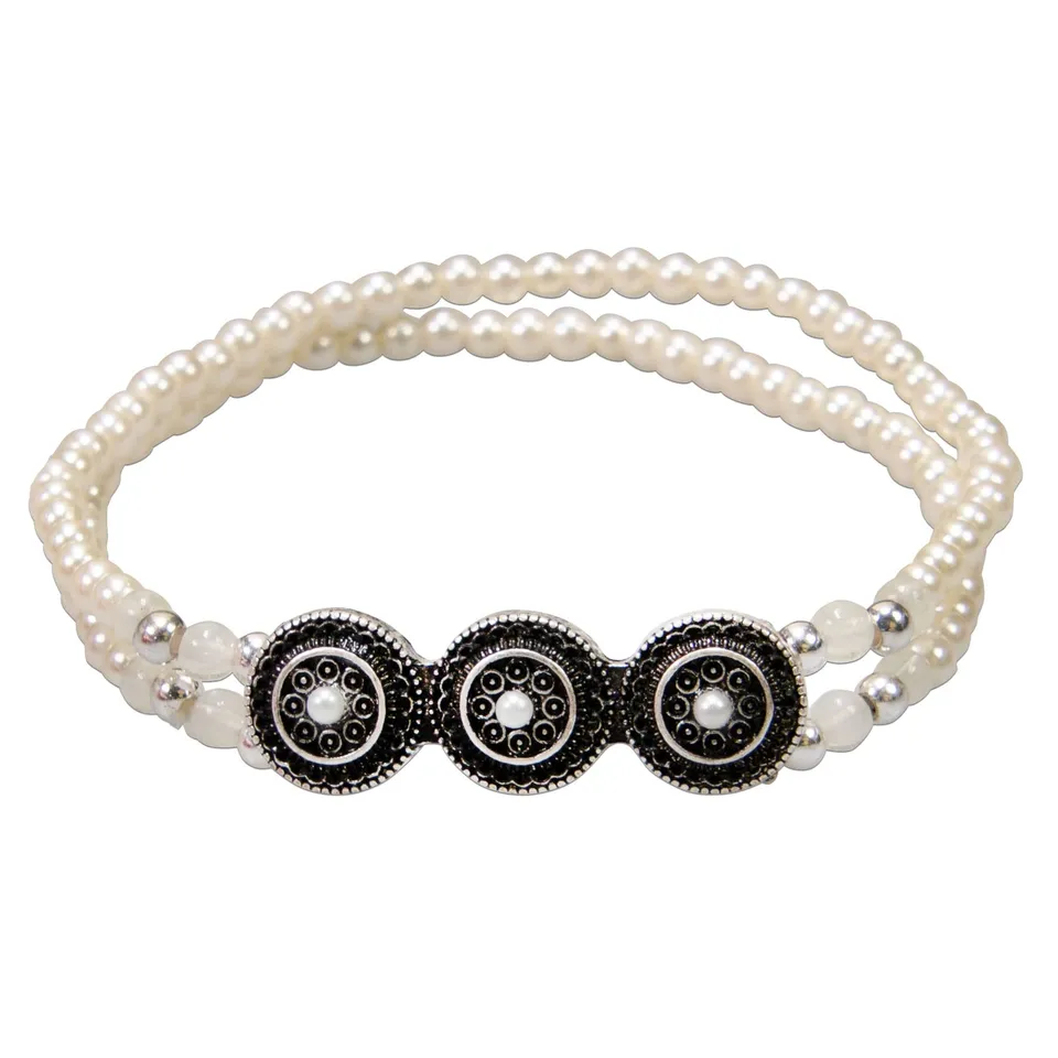 Alpenflüstern DAHEIM Magda DAB078 Armband Perlen creme-weiß