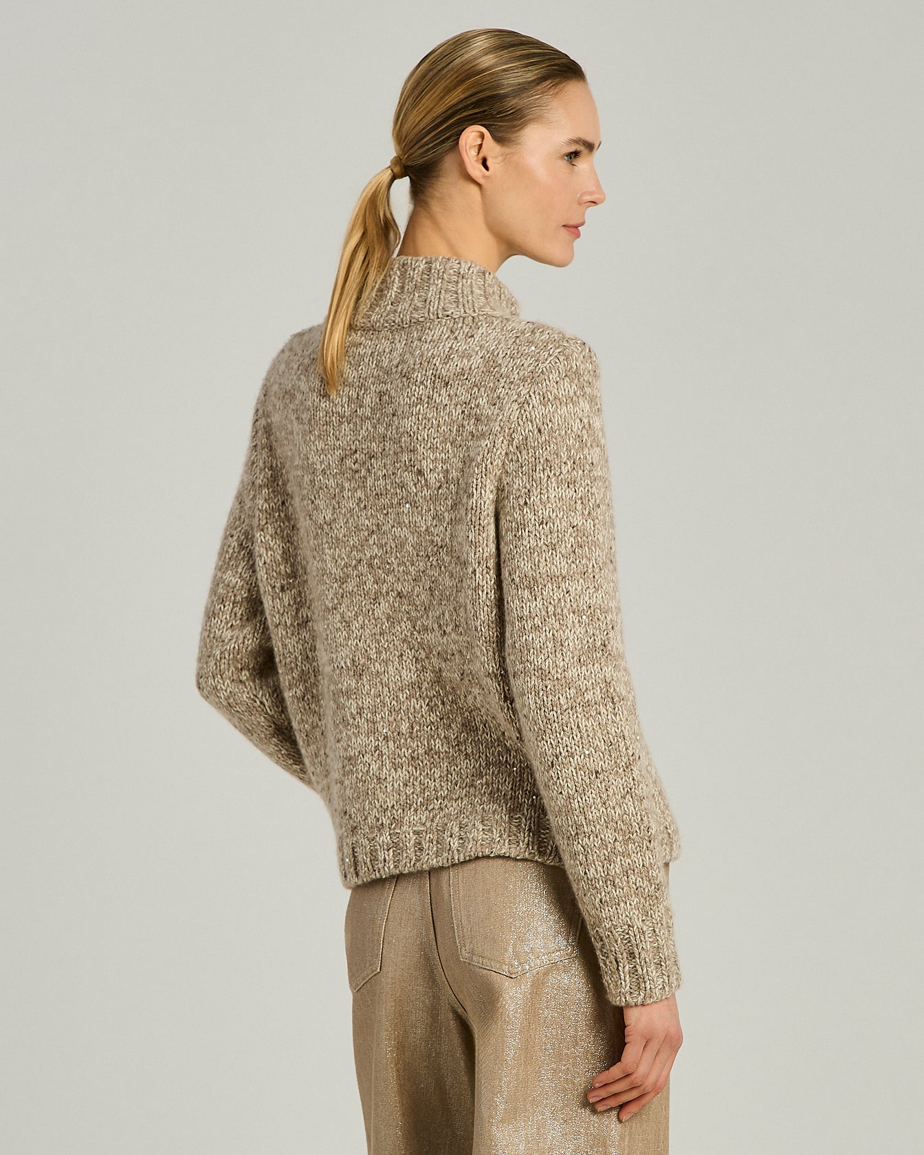 Kiton Knitwear Cashmere Cardigan Strickjacke beige-cream 48