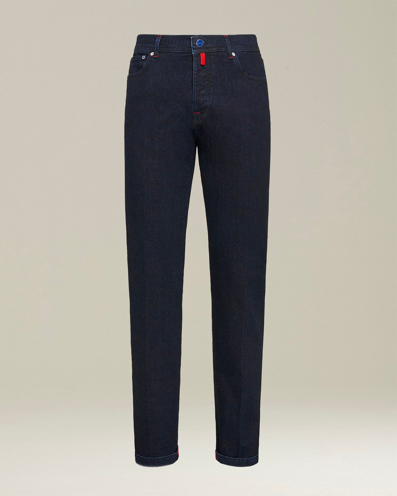 Kiton Cotton Ultra-Slim Hose Gr.34 Denim Stretch