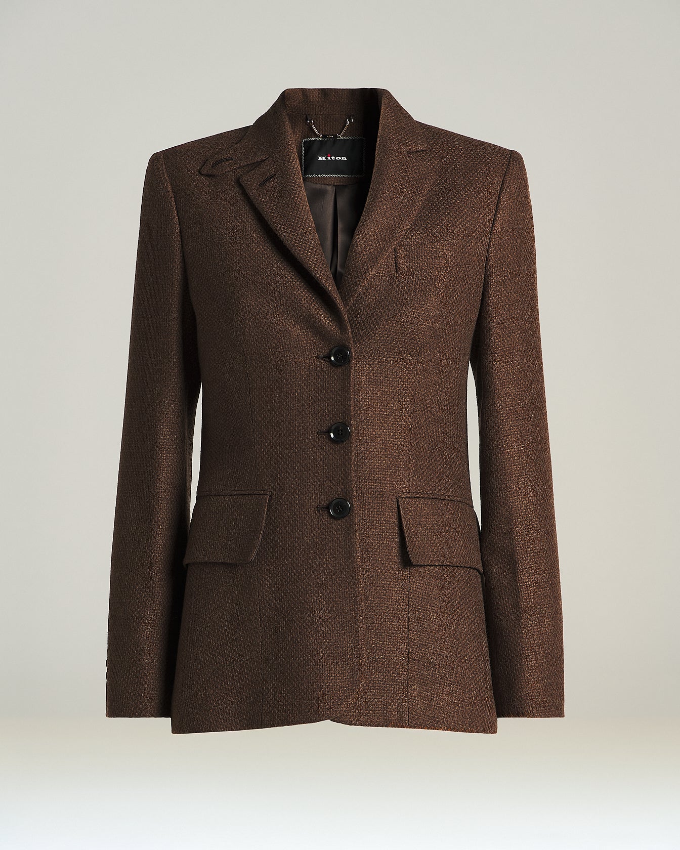 Kiton Brown Cashmere Jacket Sakko braun Kaschmir einreihig