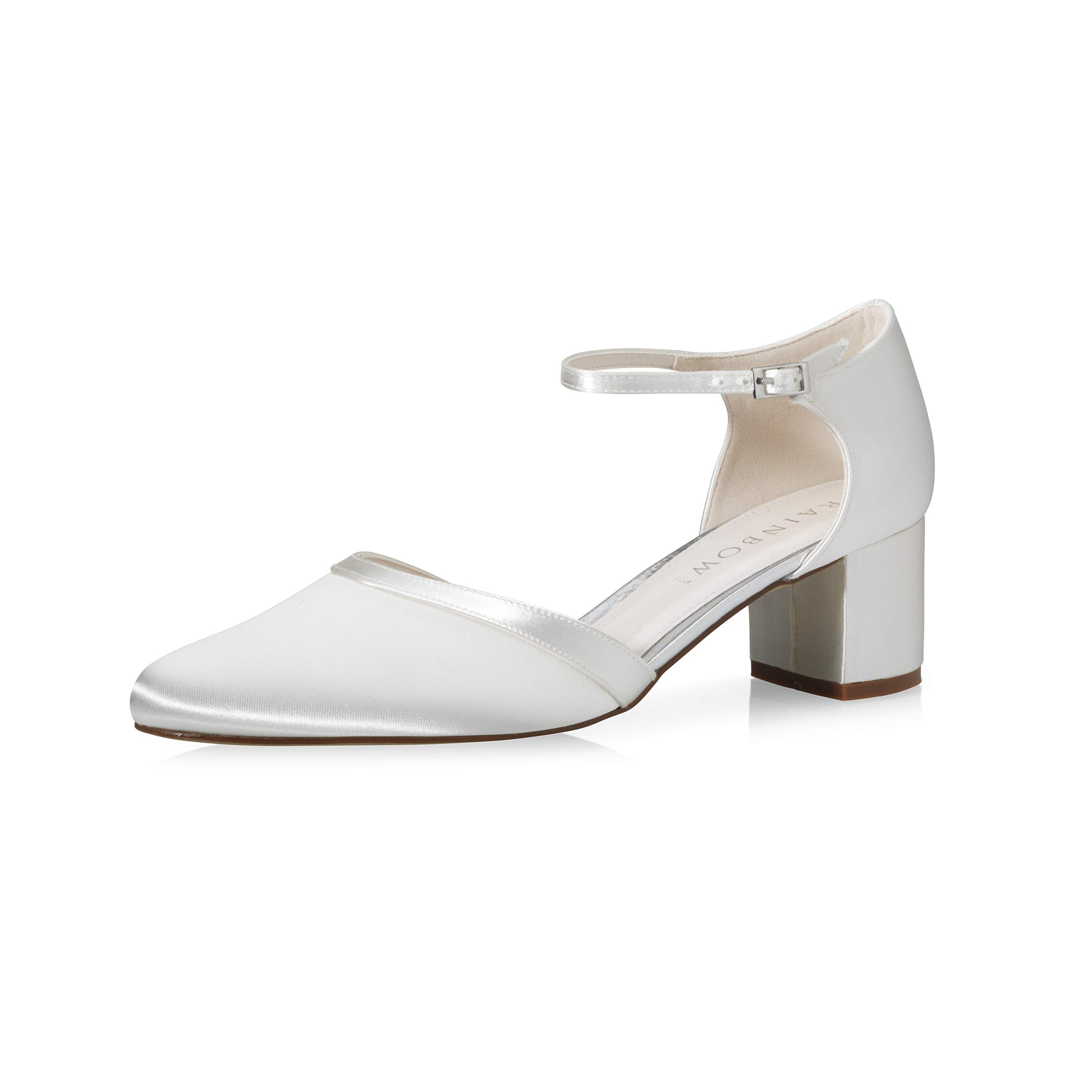 Rainbow Club Essentials Stacy Pumps Satin Ivory 5 cm Blockabsatz