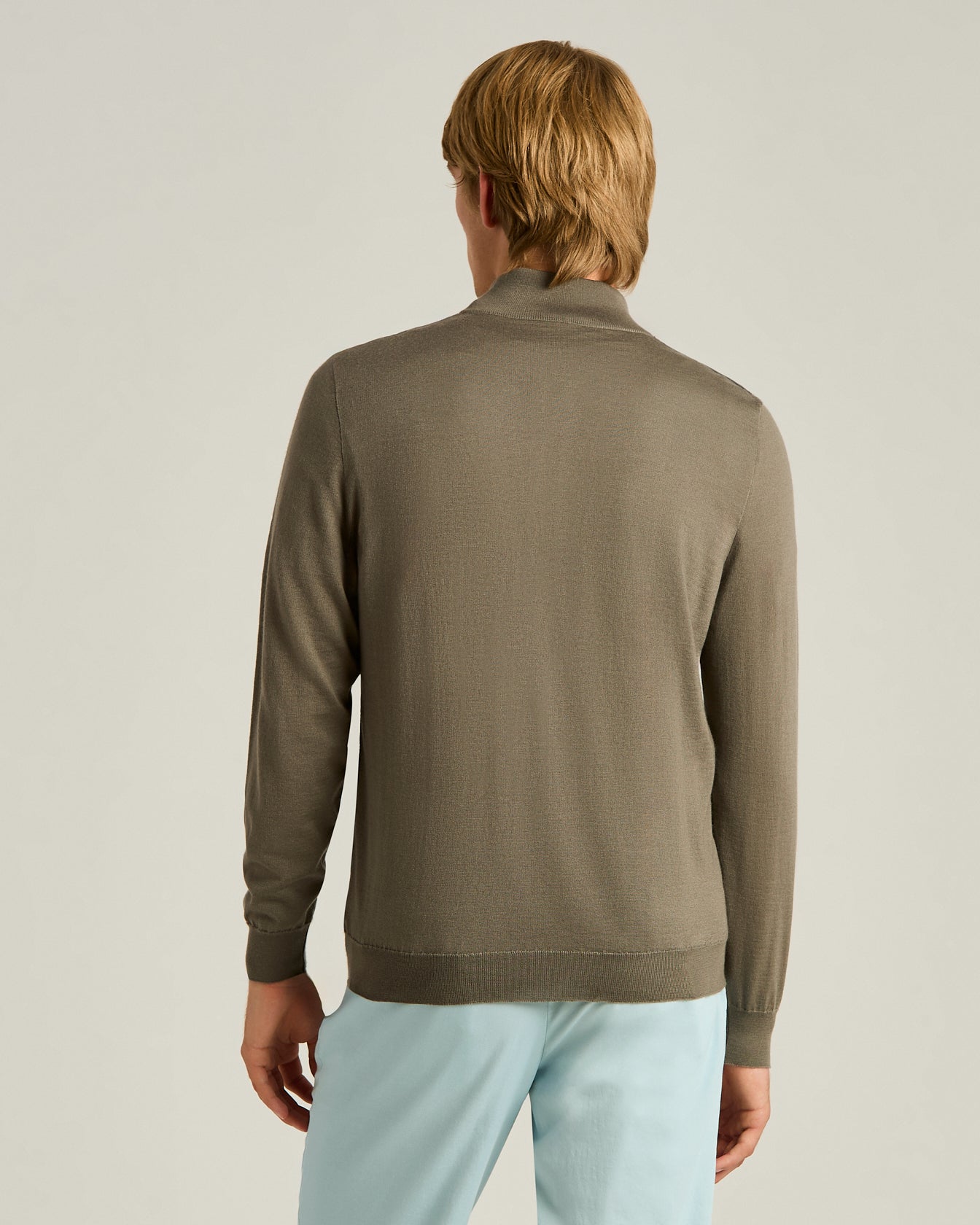 Kiton Jacke Kaschmir Seide grau Lammleder Gr. L