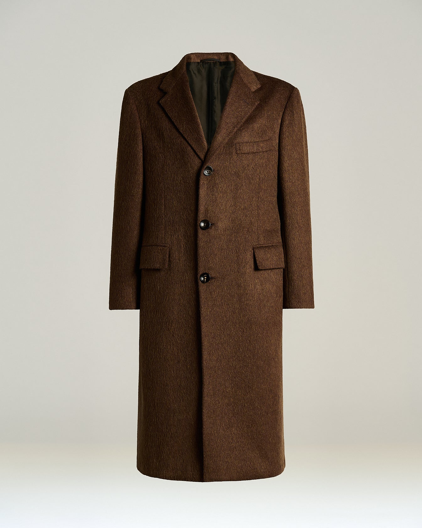 Kiton Outerwear Cashmere-Mohair Overcoat Mantel beige