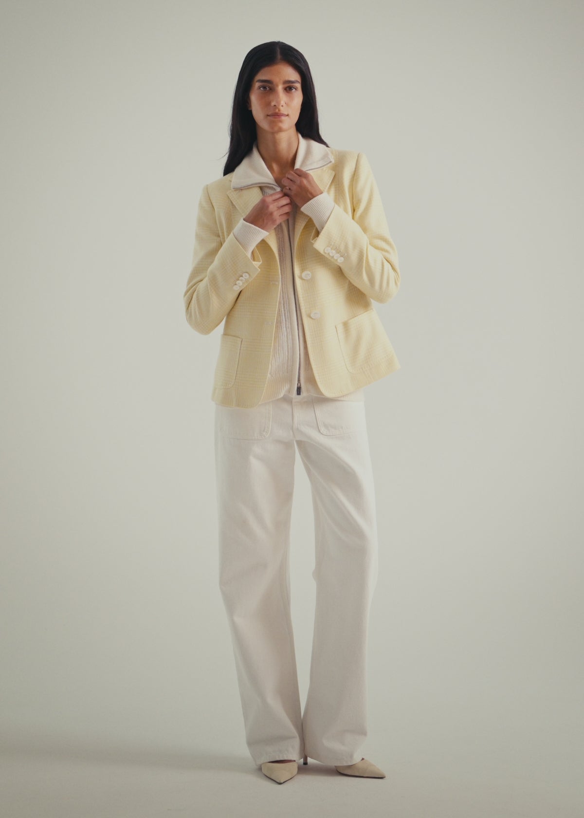 Kiton Jackets Principe di Galles Blazer Seide Slim