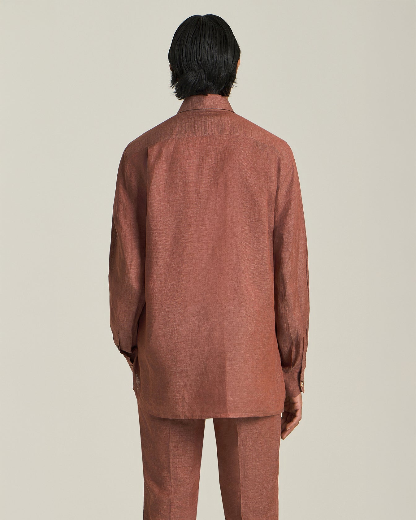 Kiton Shirts Overshirt Leinenhemd Hornknöpfe