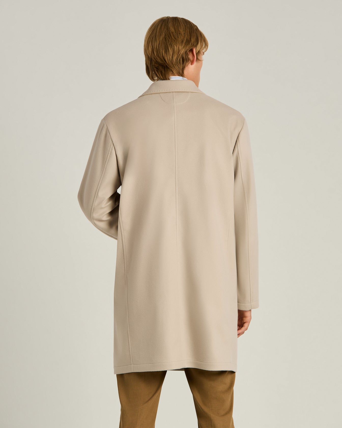 Kiton Outerwear Cashmere Trench Coat Mantel beige Kaschmir