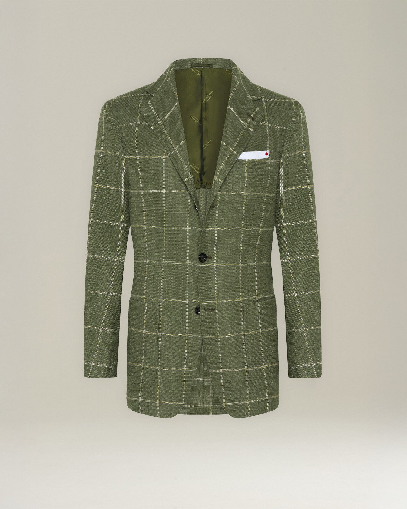 Kiton Jackets Checked Cashmere Sakko kariert Einreiher