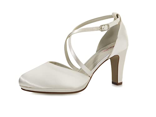 Rainbow Club Essentials Olaila Pumps Satin Ivory Blockabsatz