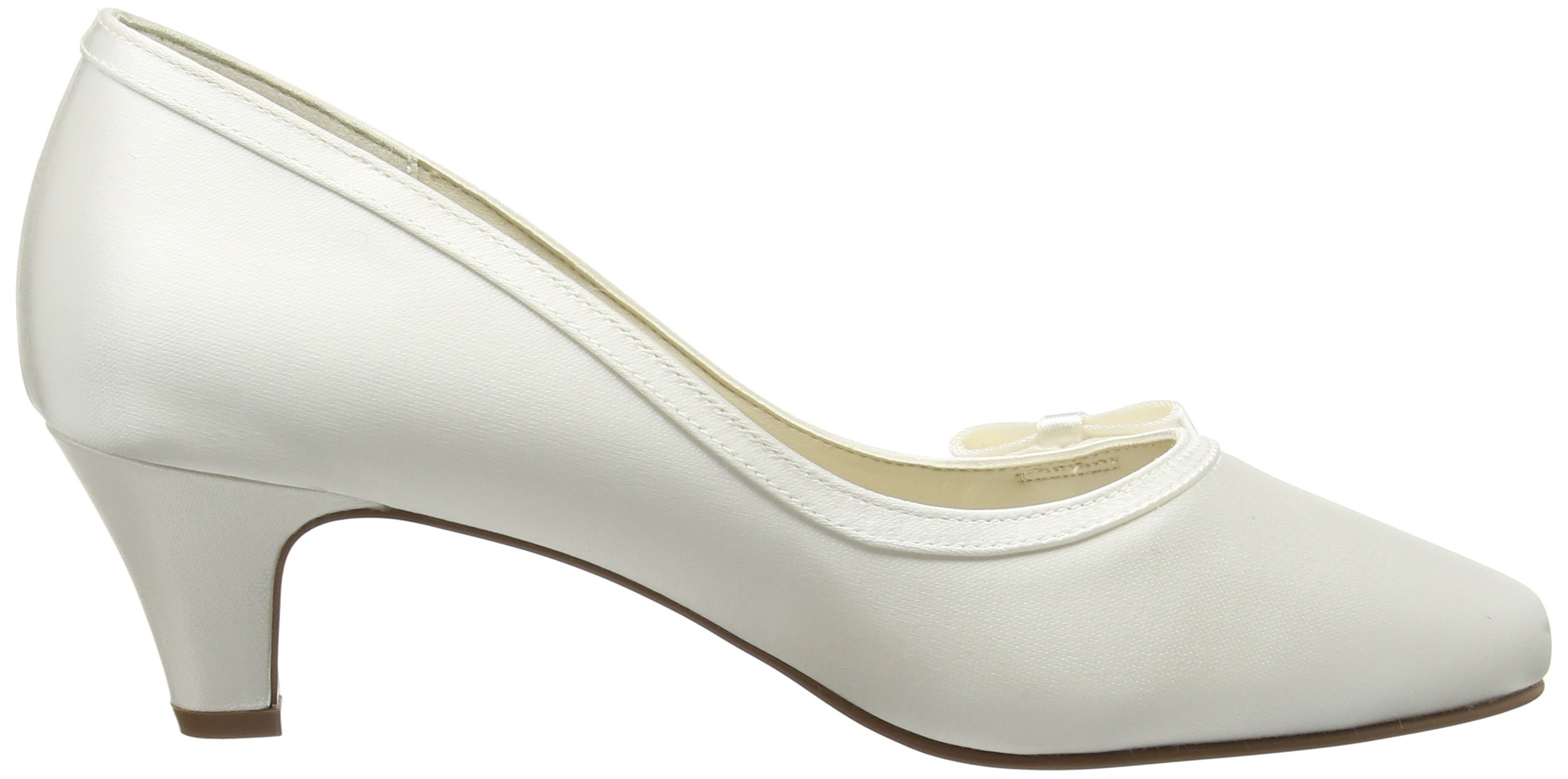 Rainbow Club Timeless Josephine Pumps Ivory Satin 5cm Absatz