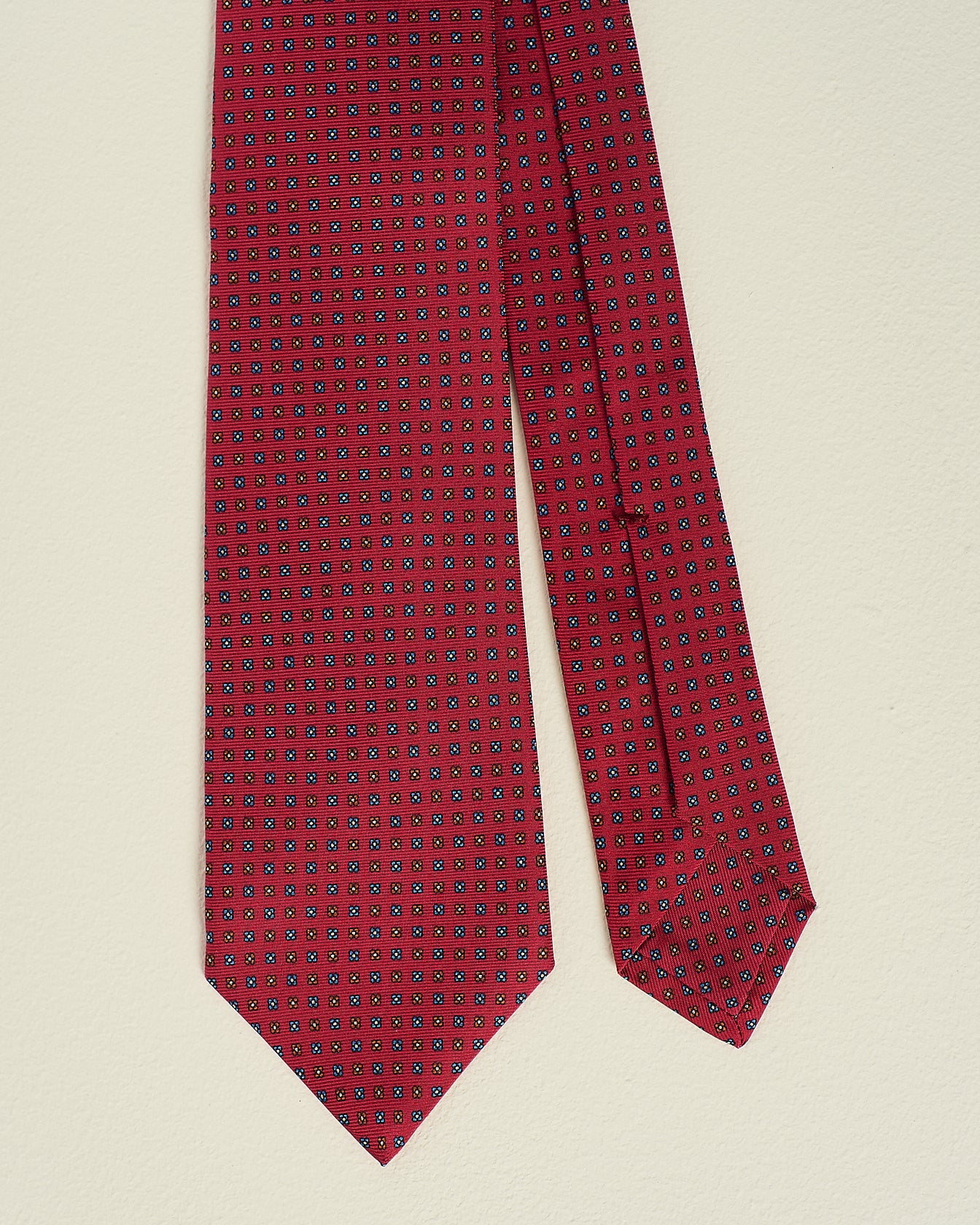 Kiton Patterned Silk Tie Seidenkrawatte TU gemustert