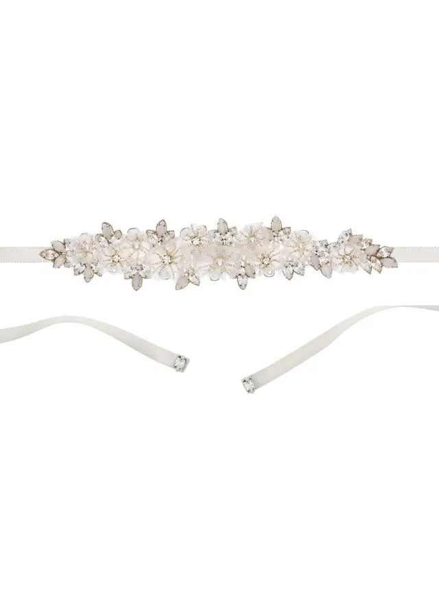 Elizabeth Bower Gardenia Brautgürtel Gold Sash 180cm