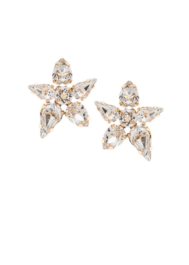 Elizabeth Bower Classique Ohrstecker Kristall Rhodium Paar