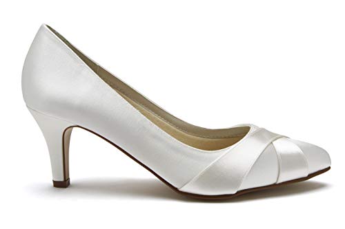 Rainbow Club Essentials Range Lexi Brautschuhe Ivory Satin