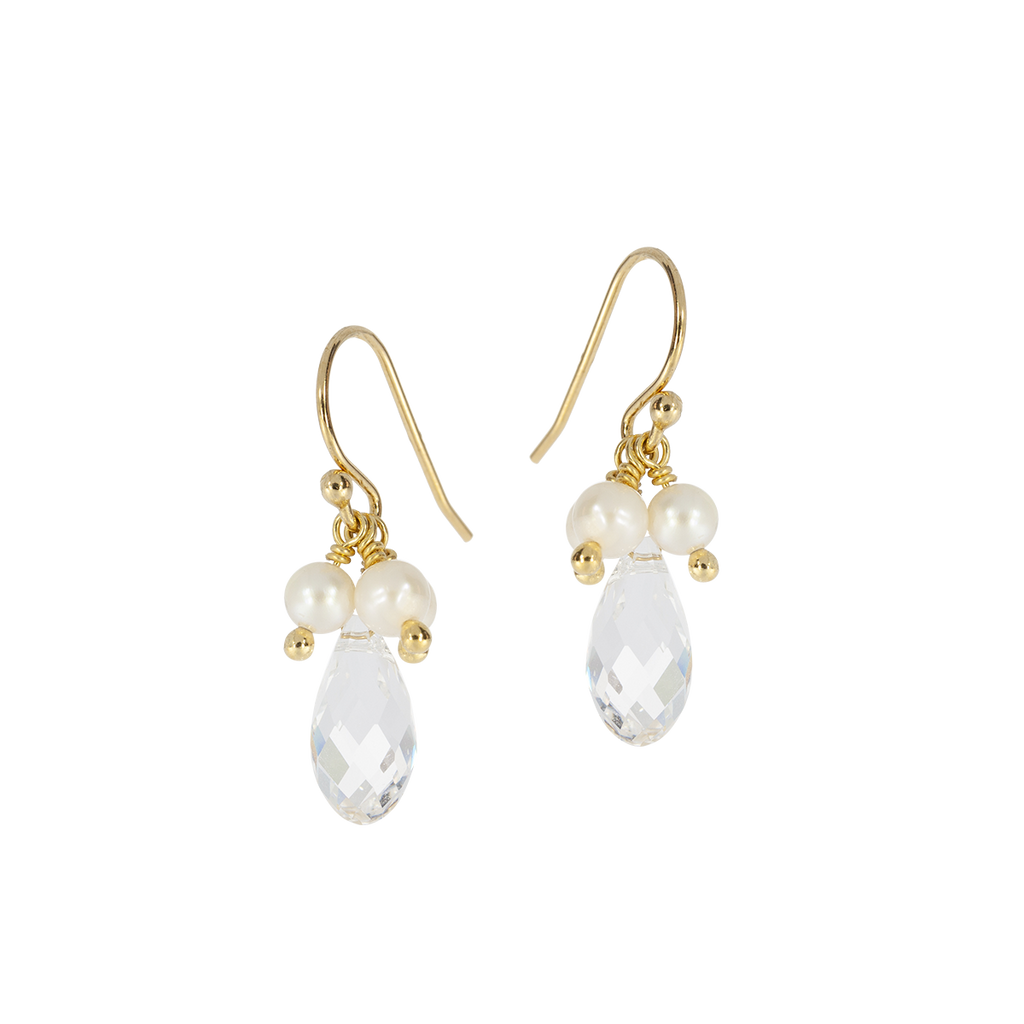 Juvelan Ohrringe Affection Braut Kristall Perle 2 cm