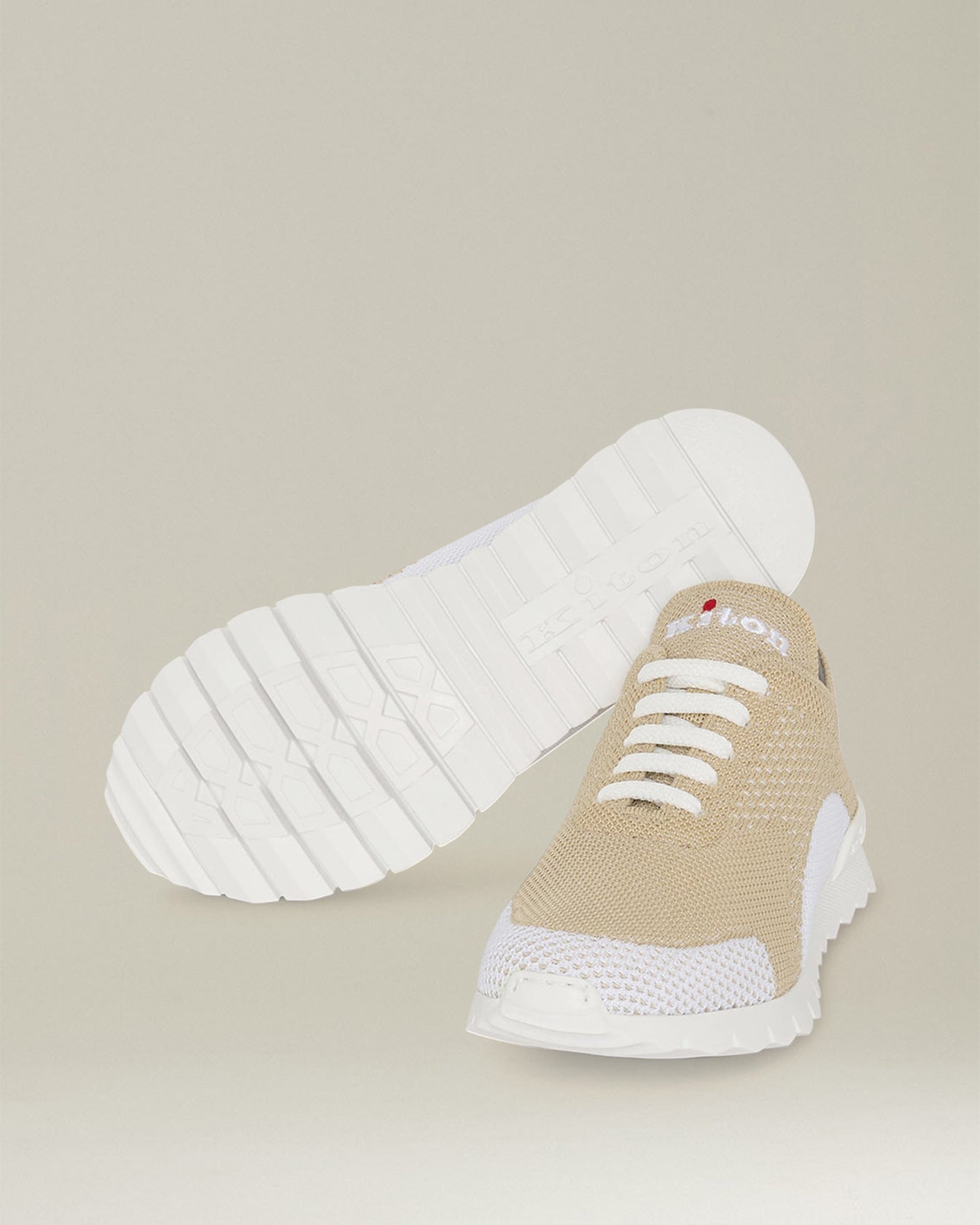 Kiton Fit Sneakers Two-Tone Sneaker Strick zweifbg