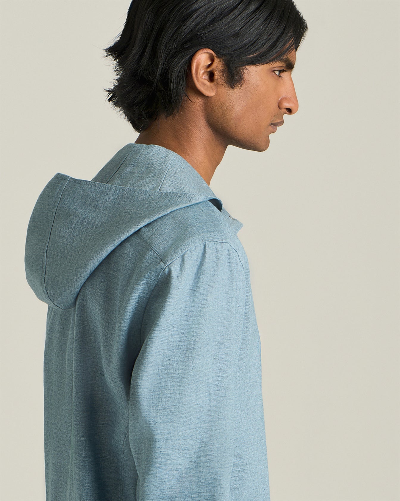 Kiton Mariano Overshirt Leinen Herren Druckknöpfe