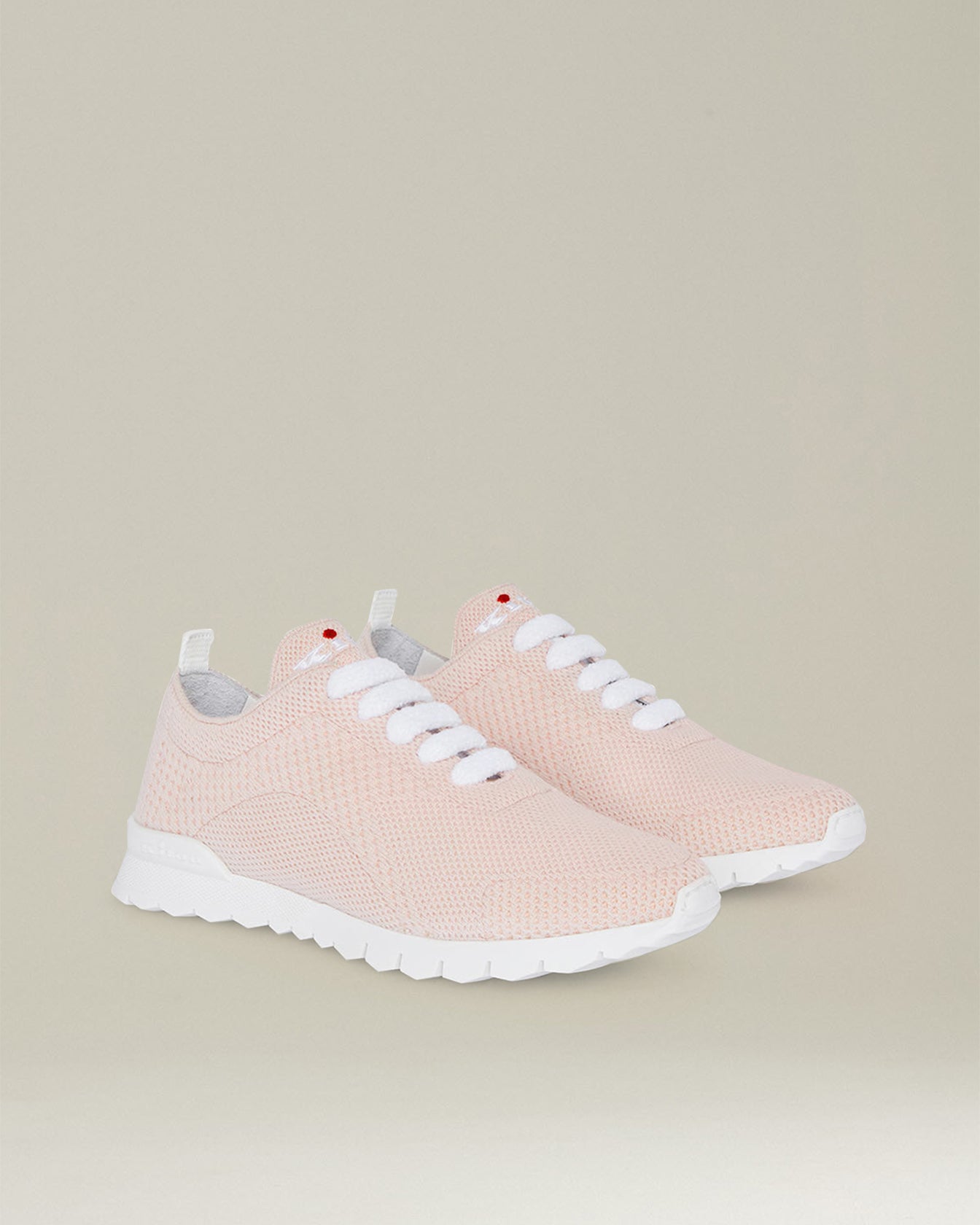 Kiton Fit Sneakers Kaschmir Strick Gr 40 weiß