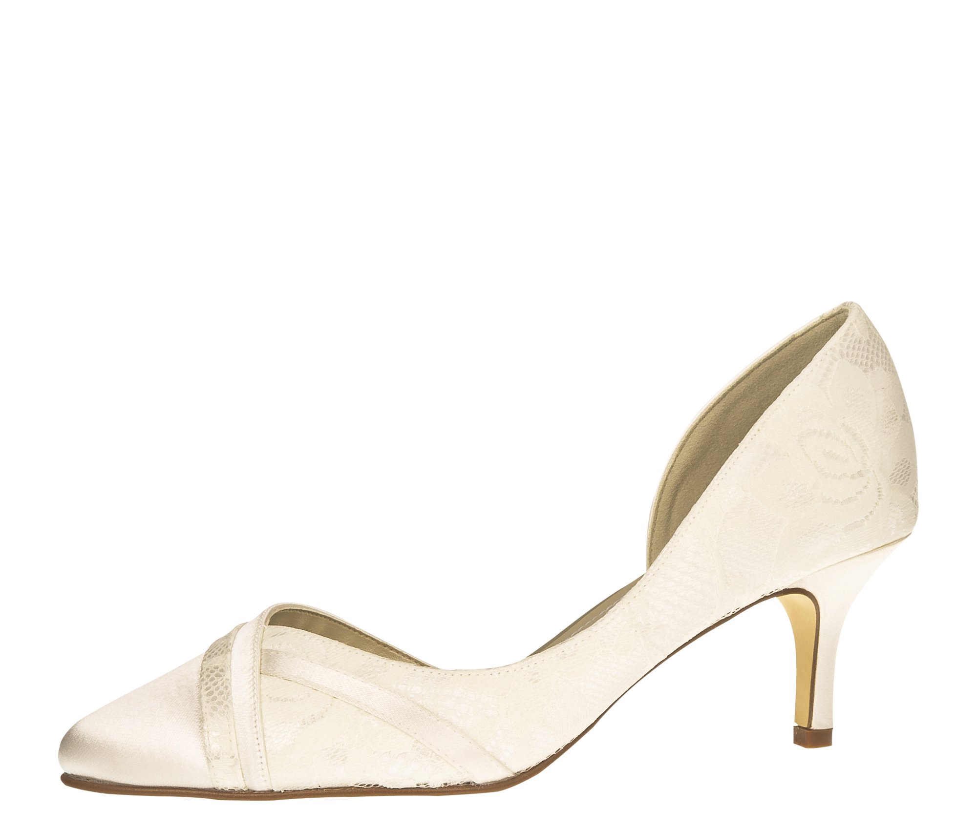 Rainbow Club Wilma Brautschuhe Ivory Spitze Satin Gr. 36
