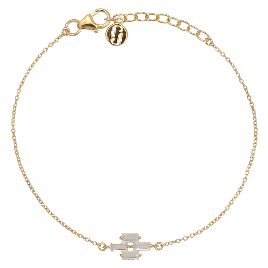 Juvelan Rarity Armband Silber mit Baguette-Kristallen