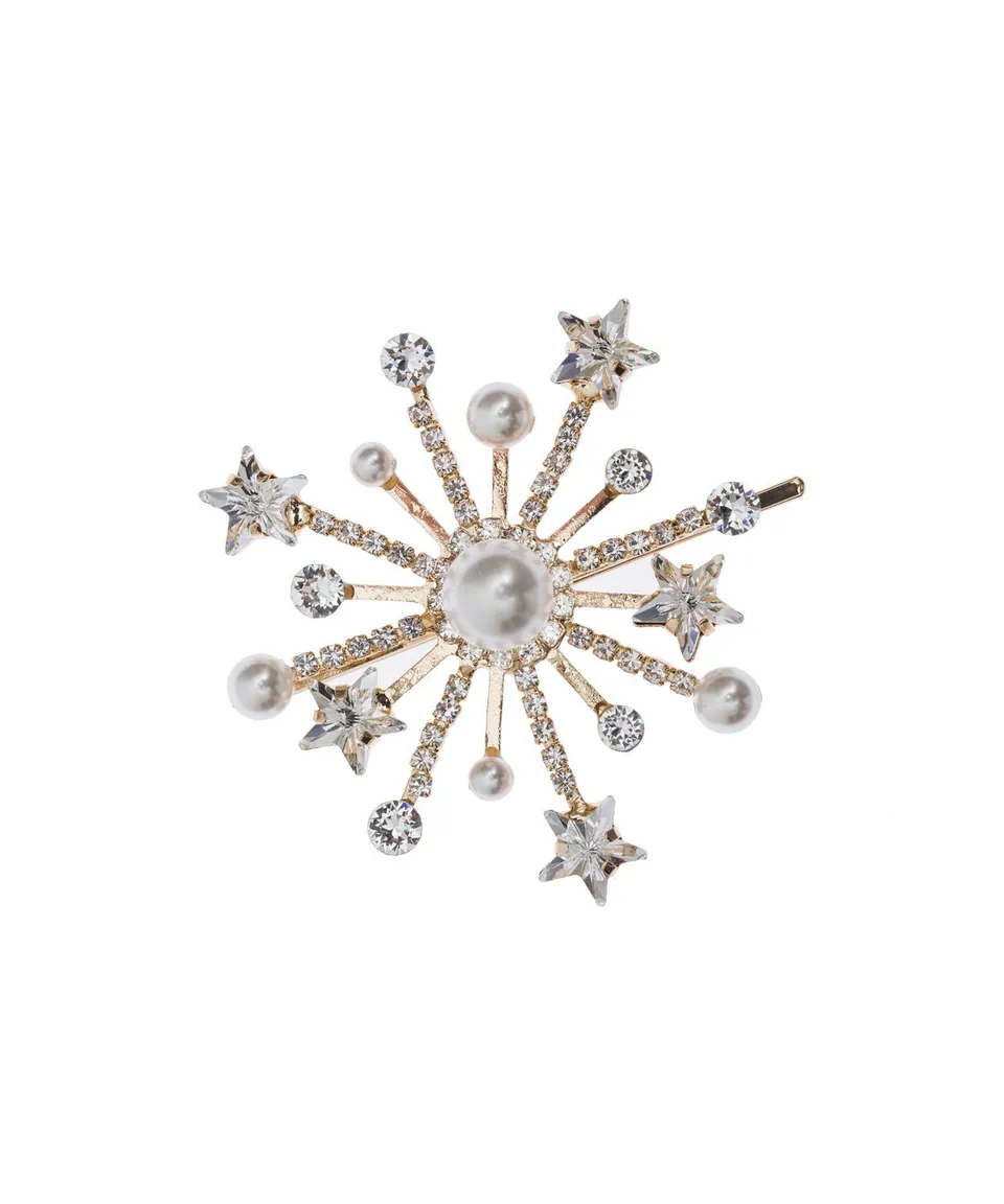 Elizabeth Bower Constellation Haarnadel Kristall Gold