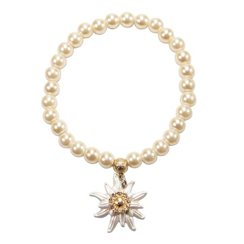 Alpenflüstern Daheim Greta DAB077 Perlenarmband creme-weiß