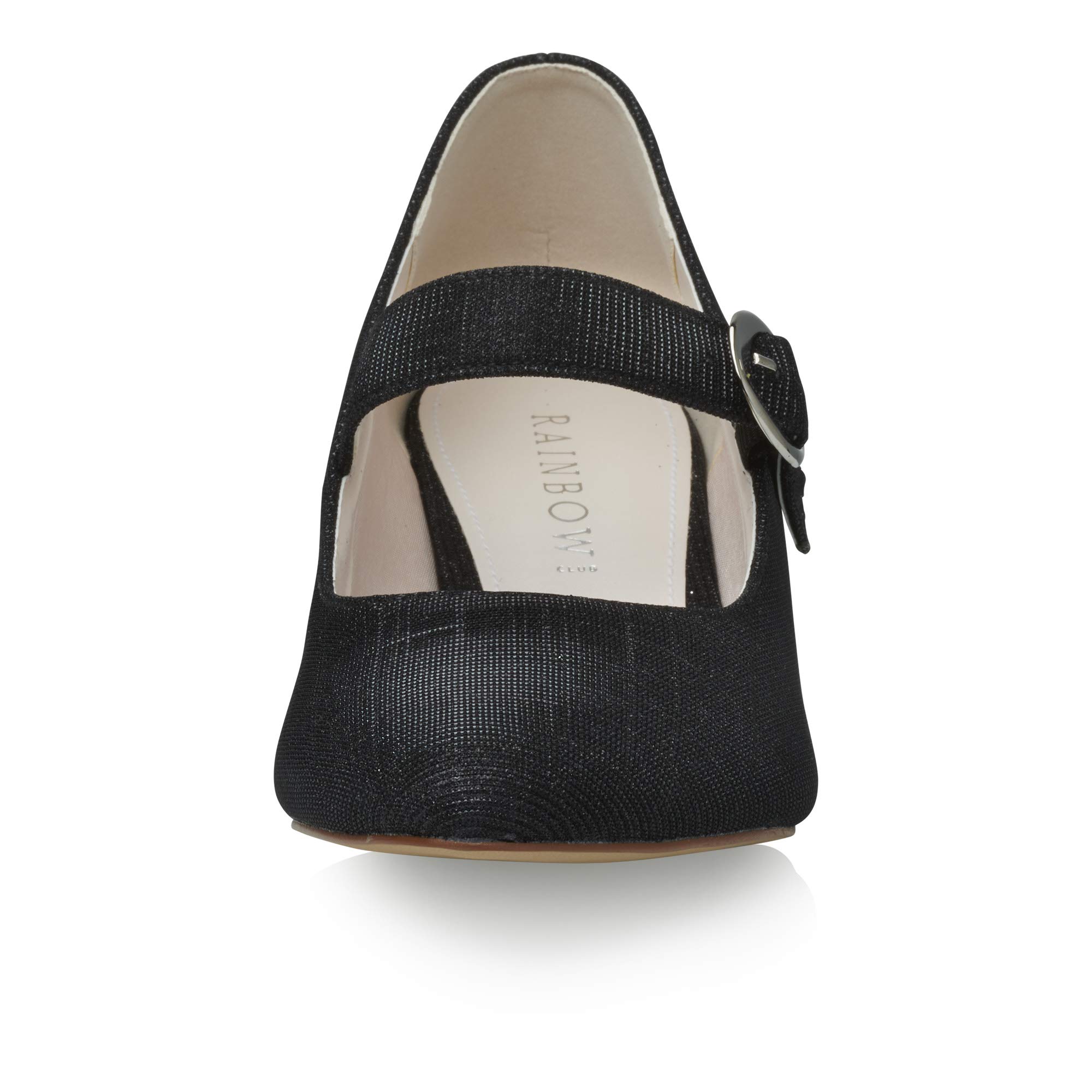 Rainbow Club Luxe Collection Annemarie Pumps Black Metallic Block