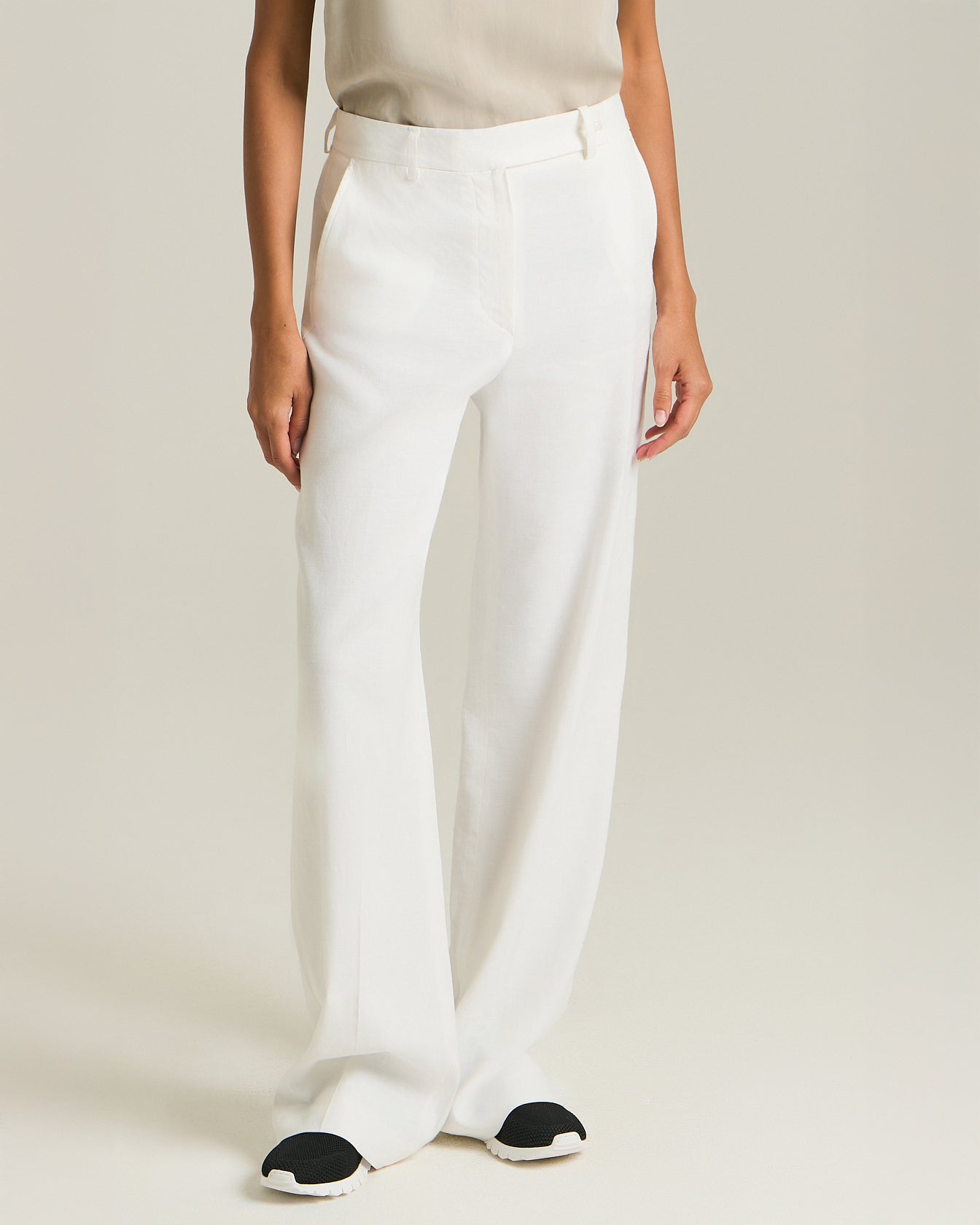 Kiton Trousers Linen Hose Gr.42 Leinen-Viskose