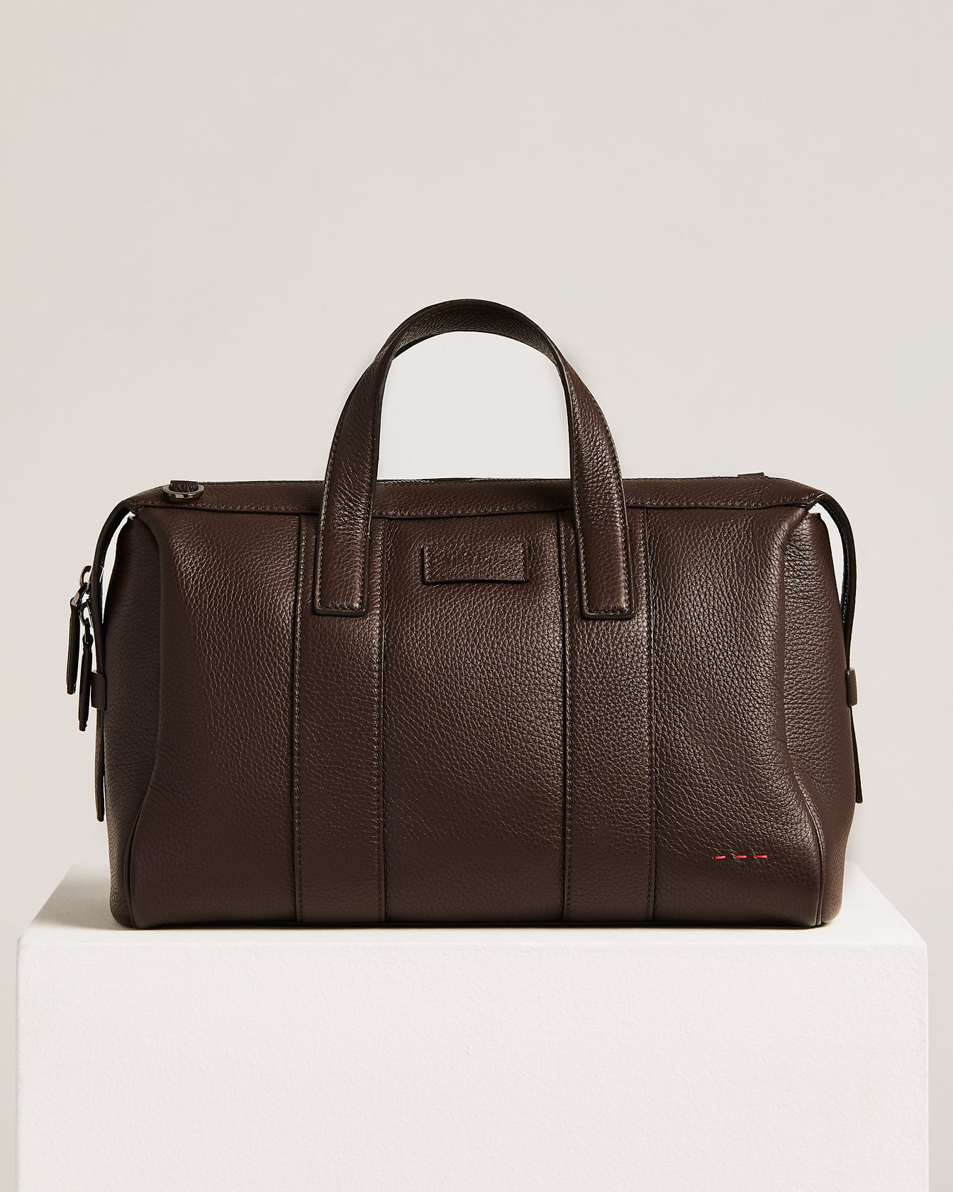 Kiton Travel Bag Reisetasche Hirschleder Dunkelbraun