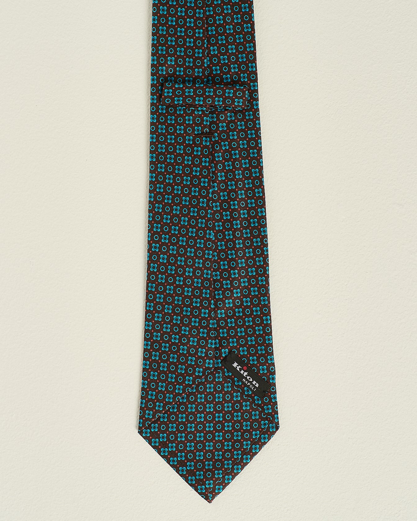 Kiton Krawatte Seide Gemustert 8,5 cm TU