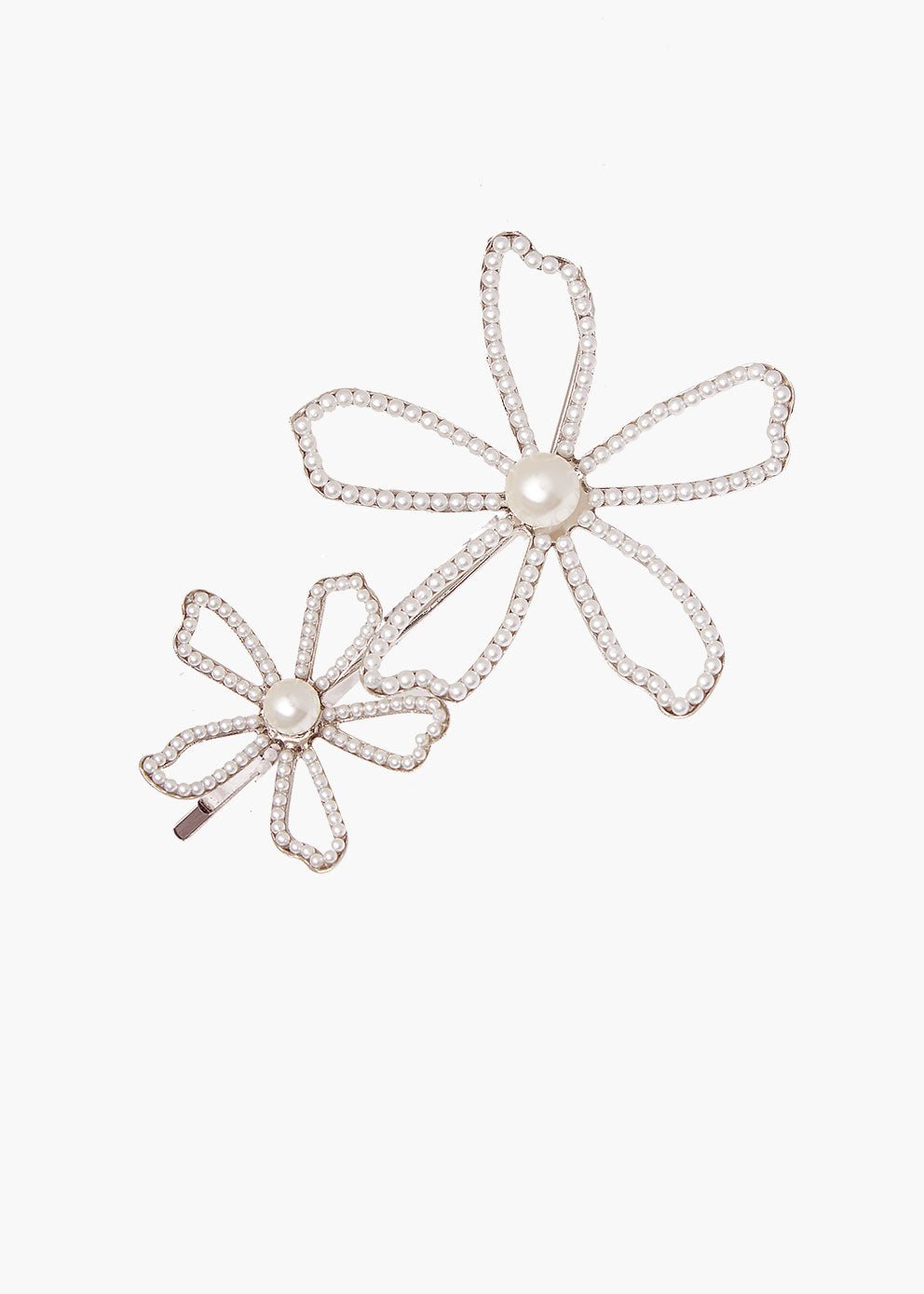 Elizabeth Bower Daisy Dublet Haarnadel Gold Blumen Perle