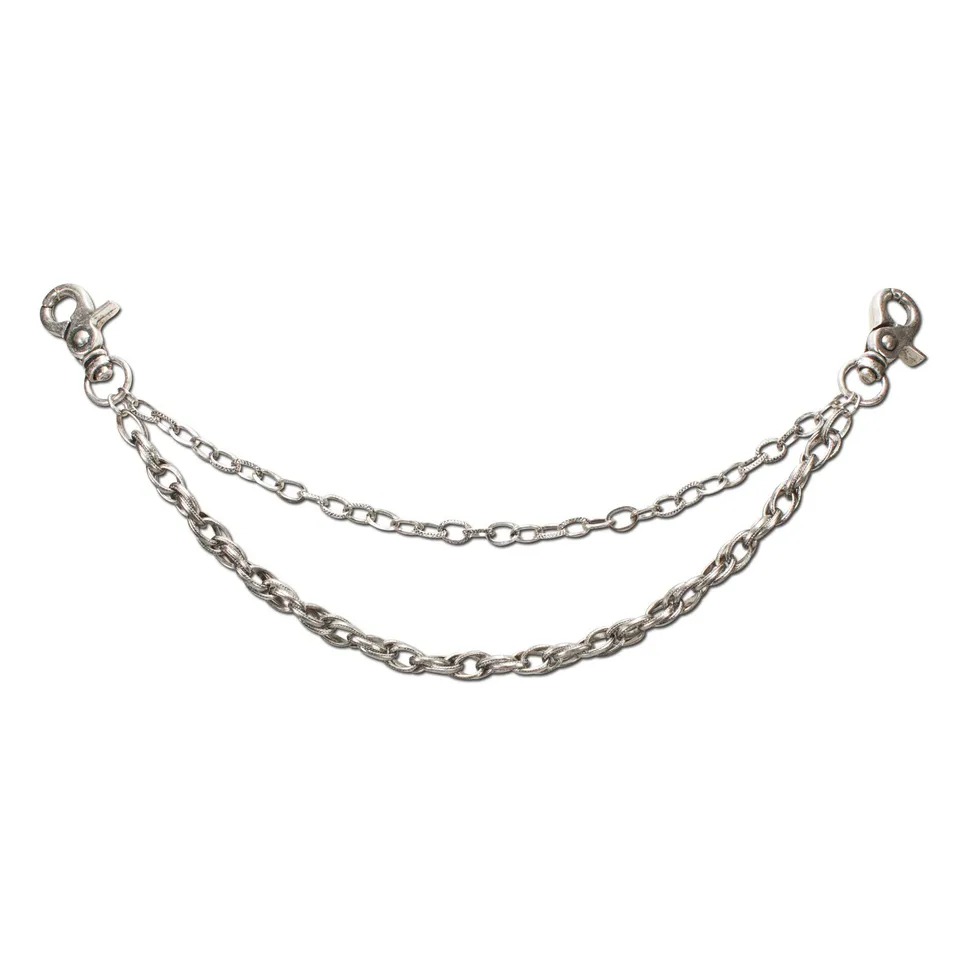 Alpenflüstern DAHEIM Charivari-Kette HCH006 Antik-Silber