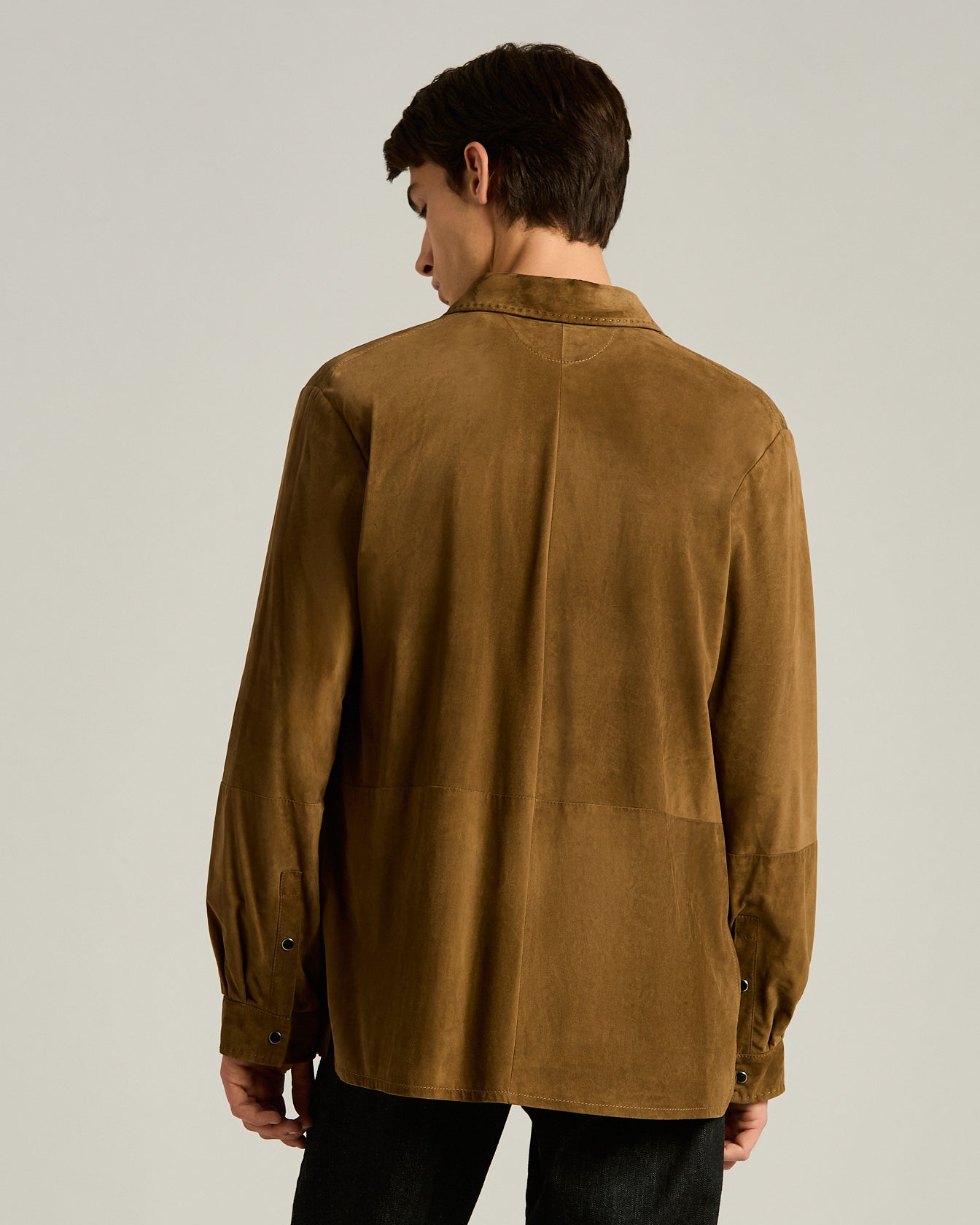 Kiton Lambskin Lederjacke mole Glattleder