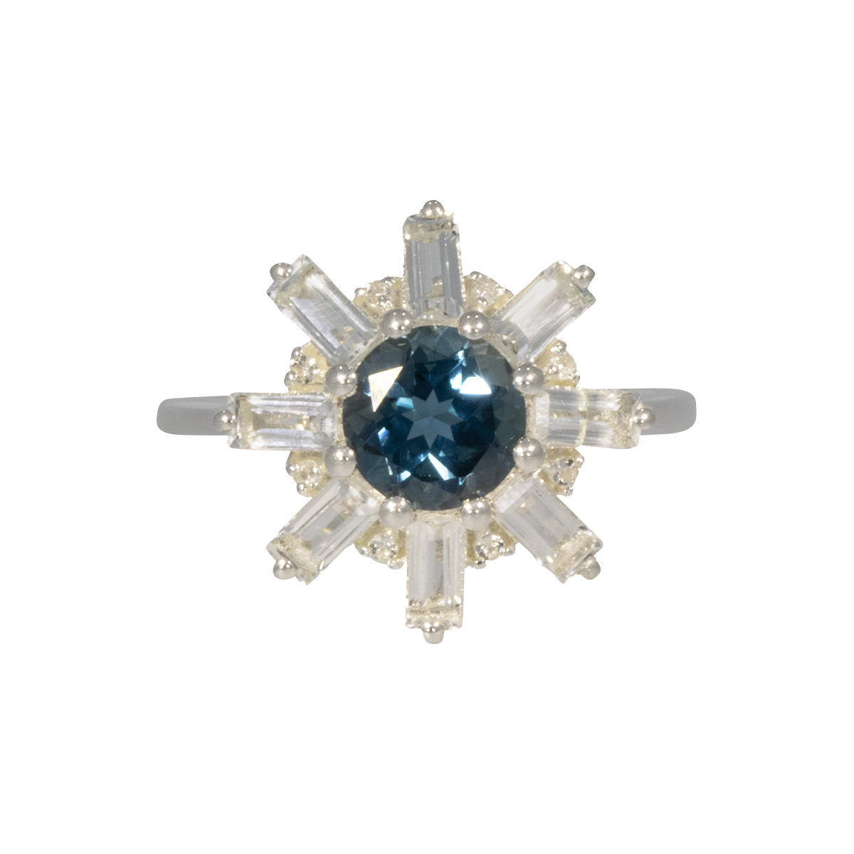 Juvelan Marrakesh Statement Ring London Blue Topas 54