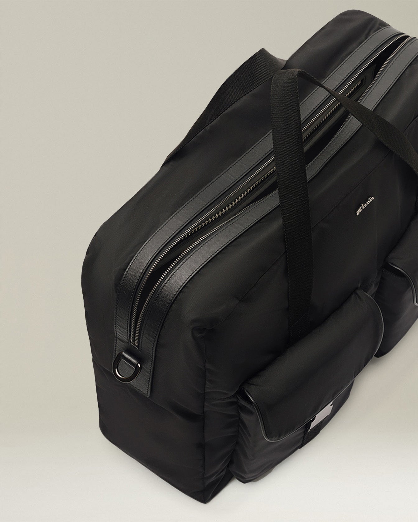 Kiton Briefcase with Leather Inserts Aktentasche TU Leder