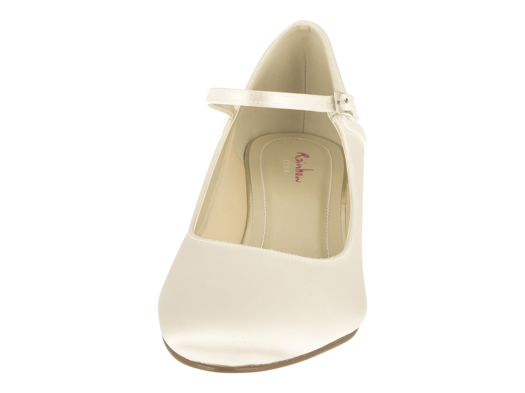 Rainbow Club Feline Ivory Satin Brautschuhe Gr. 42 Kitten-Heel