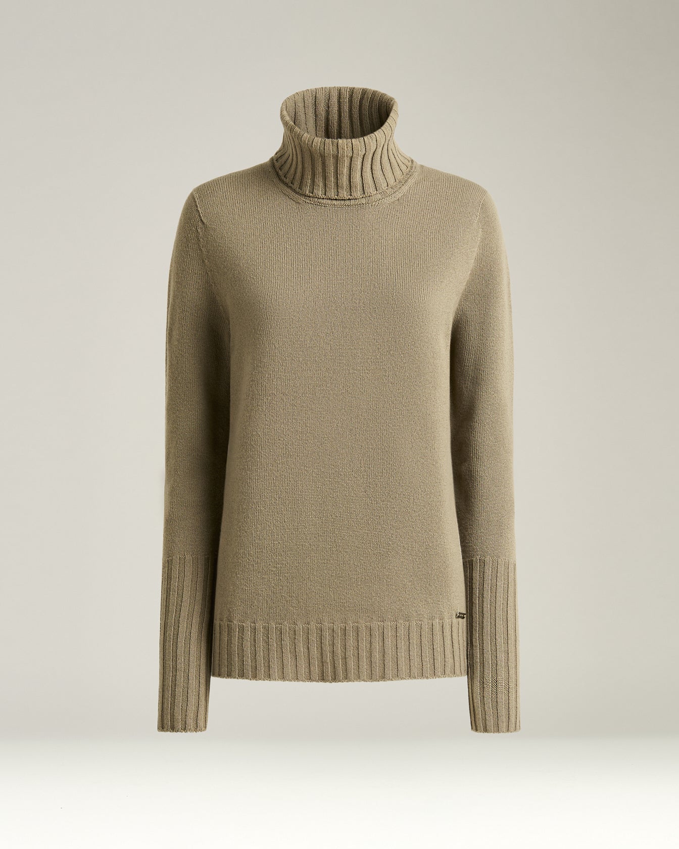 Kiton Knitwear Rollkragenpullover Kaschmir beige Gr 46