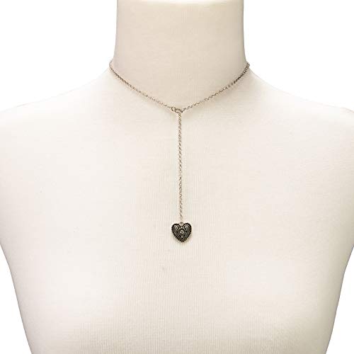 Alpenflüstern DAHEIM DHK233 Y-Halskette Herz antik-silber