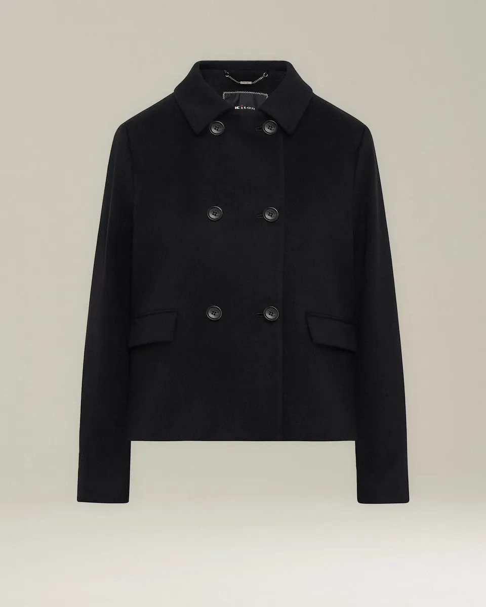Kiton Peacoat Mantel Kaschmir Größe 40