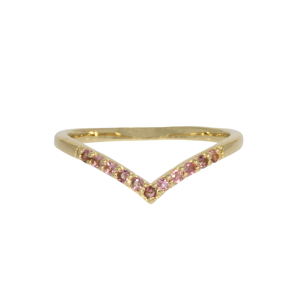 Juvelan Venice Stapelring rosa Turmalin 1,5 mm